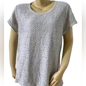Faded Glory Elegant White Fg Lace Women’s Top XXL NWT